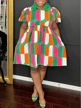 Indiebeautie Colorblock Frilled Dress